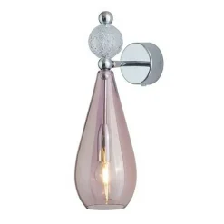Smykke Vägglampa, Obsidian / Crystal Check Ball / Shiny Silver