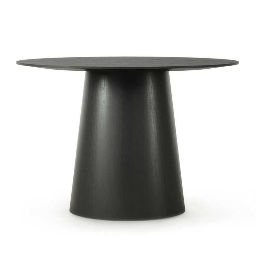 Social Matbord Svart Ek, 220 cm