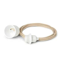 Textilsladd Pendellampa Sand 2 m