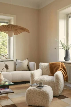 Urban 3,5-Sitssoffa Paneltyg, Beige Breeze / Läder