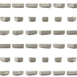 Urban 2,5-Sitssoffa Paneltyg, Beige Breeze
