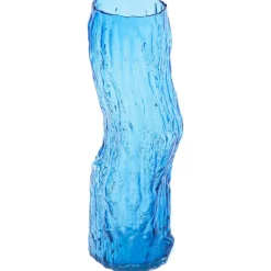 Vase Tree Log Blue M Vas Mörkblå, 44 cm