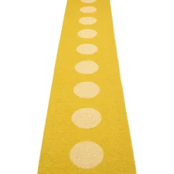 Vera Pop Matta 70x360 cm, Mustard / Pale Yellow