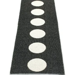 Vera Rug, Black/Vanilla Matta Svart / Vanilj, 70x450 cm