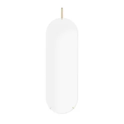 Väggspegel Hög, Mässing