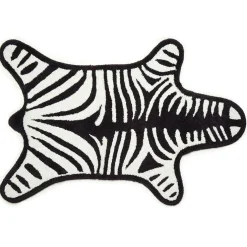 Zebra Badrumsmatta, Svart/Vit