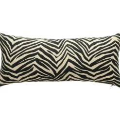 Zebra Kudde 30x70 cm, Svart / Vit